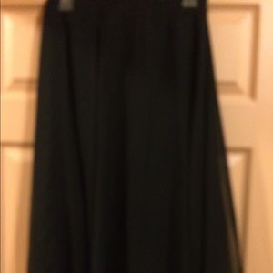 Black Summer Flowy Skirt